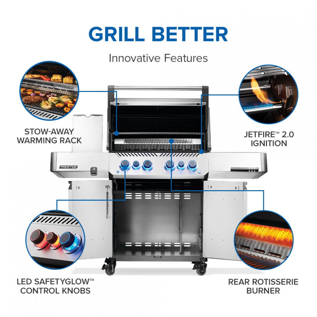 NAPOLEON NAPOLEON P500VRSIBNSS Prestige 500 RSIB Gas BBQ Grill NAPOLEON NAPOLEON P500VRSIBNSS Prestige 500 RSIB Gas BBQ Grill